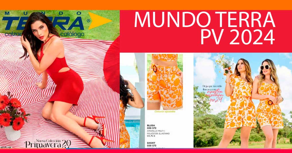 Catalogos MUNDO TERRA  Primavera Verano 2024  NUEVO