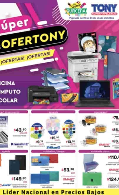 Catalogo TONY SUPER PAPELERÍA 2024 Ofertas